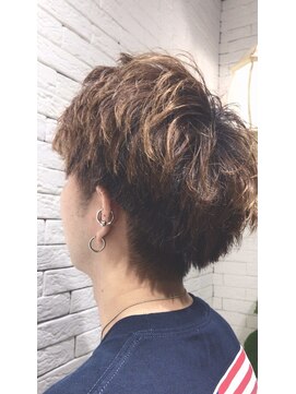 ルーチェココ(Lu'ce coco) ツーブロックソフトスパイラルパーマ