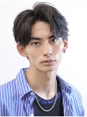 フェザーショートリバースセンターパート韓国ヘア