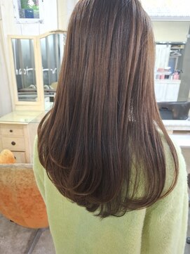 バンブーグラス(Bamboo grass) レイヤーカット×髪質改善【サブリミックトリートメント】カラー