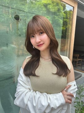 ヨヨハナレ(yoyo hanare) 柔らかシアーベージュロング