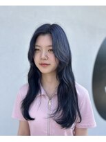 カノエ 下関熊野店(canoe)&nbsp;ブルー/レイヤー/髪質改善縮毛矯正/髪質改善/韓国風/韓国ヘア