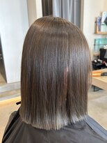 リア 近鉄八尾店(Lia)&nbsp;ボブ×ワンブリーチ透明感カラー