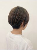 白髪ぼかし/ナチュラルハイライト/ショート