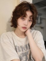 ノラ シブヤ(NORA) 小顔ミディアムパーマミディアムデジタルパーマボブパーマ前髪