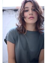 ミラバイグリーン(Mira by green)&nbsp;creamy beige × 束感layer midi#11