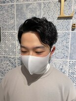 ロンド ストラーダ 心斎橋(Lond strada)&nbsp;【津賀　涼】大人カッコいい刈り上げ七三無造作パーマ☆