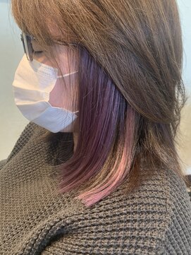 レーヴ ヘアー シエル(Reve hair ciel) シールエクステパープルカラー インナーカラー20代/30代/40代