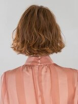 アース 三軒茶屋店(HAIR&MAKE EARTH)&nbsp;三軒茶屋_レディース_コテ巻き_パーマ_ボブ_オレンジベージュ_