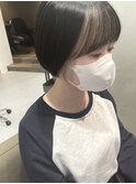 【Cuem 菅原】ヘムライトホワイトベージュマニッシュショート