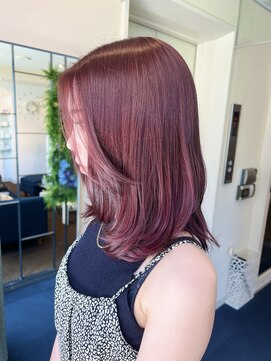 ダブル アンダーバー サロン(W_SALON) 【W_SALON 河原町】ミディアムレイヤー/顔周りレイヤー