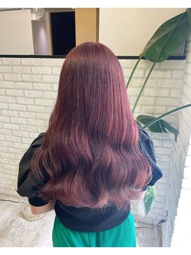 シュガー ヘアアンドネイル 仙台(SUGAR) ブリーチ1回艶カラーラベンダーピンク