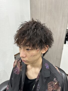 エイト(AITE) 波巻きウルフマッシュパーマ<理容室>メンズ/川口/鳩ヶ谷1