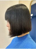 ブリーチ縮毛矯正ボブ☆美髪ボブ/美髪矯正[北千住]