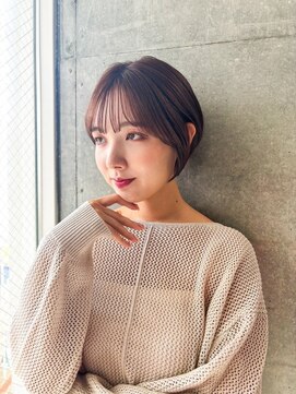 アンバー 池袋(amber) 切りっぱなしボブ/美髪/ピンクブラウン[池袋駅]