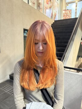 レックスヘアーインターナショナル(ReX HAIR INTERNATIONAL) 【中野　倫大朗】layer cut × roots orange