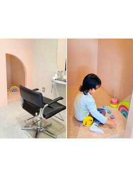 キッズスペース有り◇お子様が喜ぶ秘密基地のようなお部屋と、小上がりタイプのキッズスペースを完備◎