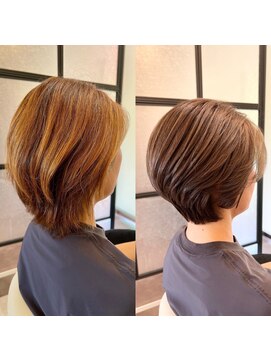 アール 神戸三田けやき台店(Ar) ベージュ×ショート