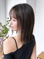 アイティーバイアルバム 下北沢店(IT by ALBUM)&nbsp;黒髪オリーブカラー透明感カラーウルフレイヤーロング_ba533001