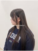【韓国ヘア/顔まわりレイヤー/グレージュカラー】