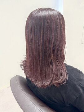 ナッツ(Nut's) 細めハイライトピンクカラー