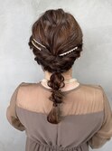 セミロング編みおろし