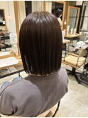 似合わせ切りっぱなしボブ