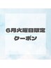 【6月火曜日限定】カット＋艶カラー＋トリートメント