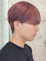 サンクマーケット 渋谷(cinq MARKET) 渋谷メンズブリーチカラーピンクベージュカラーセンターパート