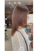 オリビアヘアー(OLIVIA HAIR) ミルクティーブラウンで柔らかくツヤ感アップ◎
