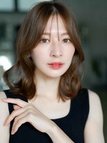 エインアンリー 明治神宮前(AIN.ANLY.)&nbsp;◎デジタルパーマミディアムヘアコテ巻き風パーマ縮毛矯正韓国風