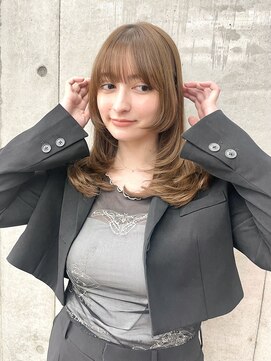 ロンド レグリーズ 立川(Lond leglise) 姫カットレイヤー/マロンベージュ/韓国風巻き/顔周り/前髪/立川
