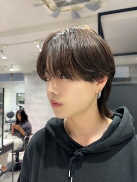 アンダーバーホワイト(_WHITE) シースルーマッシュウルフ