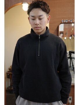 エディ(Edy) メンズ刈り上げツイストスパイラルパーマスパイキーショート岡山