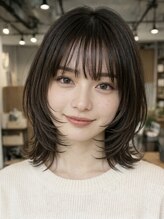 ノラジャーニー(NORA Journey)&nbsp;レイヤーボブ顔周りレイヤーハッシュカットウルフカット