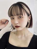 ネハス ナガオカ(nehus.nagaoka)&nbsp;ミルクティーインナーカラーハイトーンカラーダブルカラー