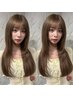 【SUZU限定】ブリーチ有ツヤダブルカラー+似合わせ顔周りカット