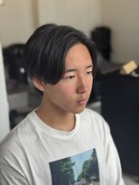 メンズカット バイ ソイクフ(メンズカット by SOY-KUFU)&nbsp;フェザーパーママッシュセンターパート