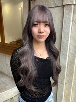 リアン(Lien)&nbsp;透明感パープルアッシュ/レイヤーカット/ロング