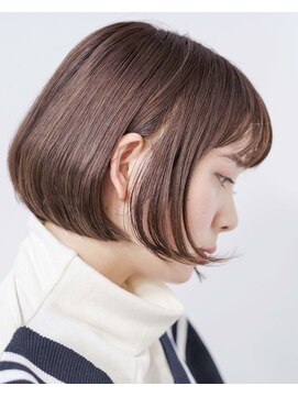 ルーシー ヘアデザインワークス(Lucy Hair Design Works) 奥行きボブ×透明感カラー・丸みショート