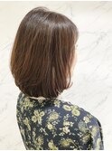 デジタルパーマでふんわり柔らかナチュラルボブ