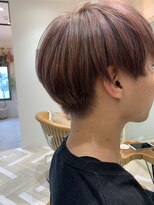 シー バイ ロンド 新宿(Sea by Lond)&nbsp;【佐藤健太郎】ピンクベージュ小顔マッシュショートボブ