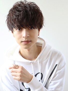 ネイビー(NAVY) クセを生かしたヘア！エアーホースマッシュ