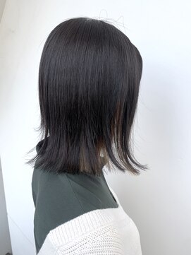 ローウェ 三軒茶屋(Louwe) 【Fagus】ラインロブ×インナーカラー_くびれ【三軒茶屋】