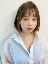 ハニーシブヤ(HONEY shibuya)&nbsp;【HONEY渋谷】キレイな内巻きボブ×イヤリングカラー
