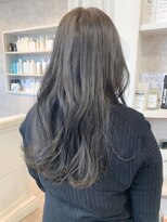 キャアリー(Caary)&nbsp;福山市美容室Caary人気 ダークグレージュ透明感ブルーグレージュ