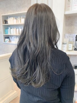 キャアリー(Caary) 福山市美容室Caary人気 ダークグレージュ透明感ブルーグレージュ