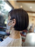 ナチュラル矯正のコンパクトボブ♪