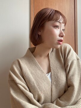 ノイカーム(noi Calm) ボブ　ロブ　顔周りカット　前髪カット　オレンジブラウン