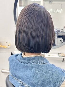 ヒビヲ(HIBIO) ナチュラルボブ黒髪ショートミニボブダブルカラーイルミナカラー