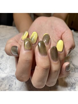 西本整髪 マグネットネイル　イエロー